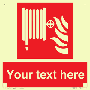 Custom Fire hose reel Sign